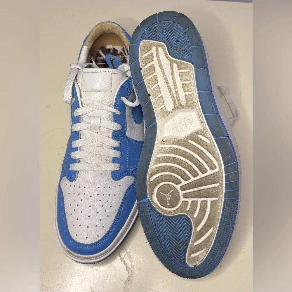 Air Jordan 1 Blue and White Elevate Shoes - Picture 4 of 5